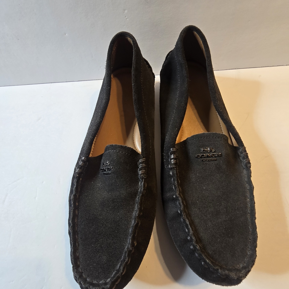 Coach Driving Shoes Charcoal Women Size 6B Loafers